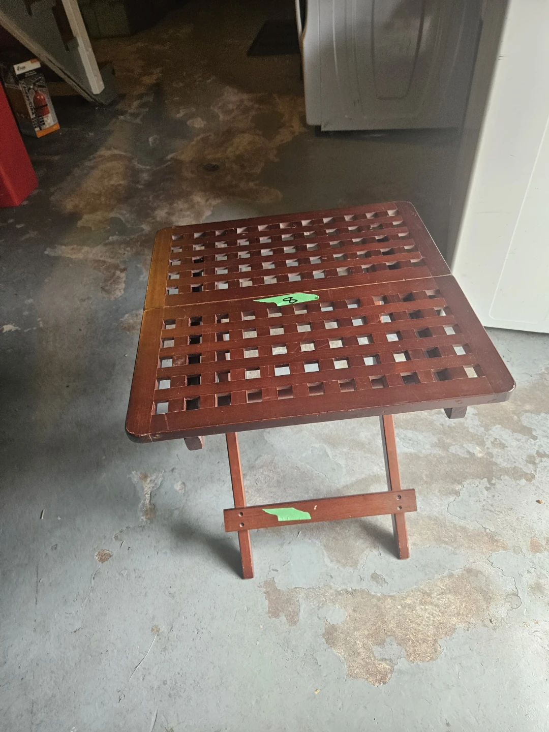 Wooden Folding Side Table - photo 2