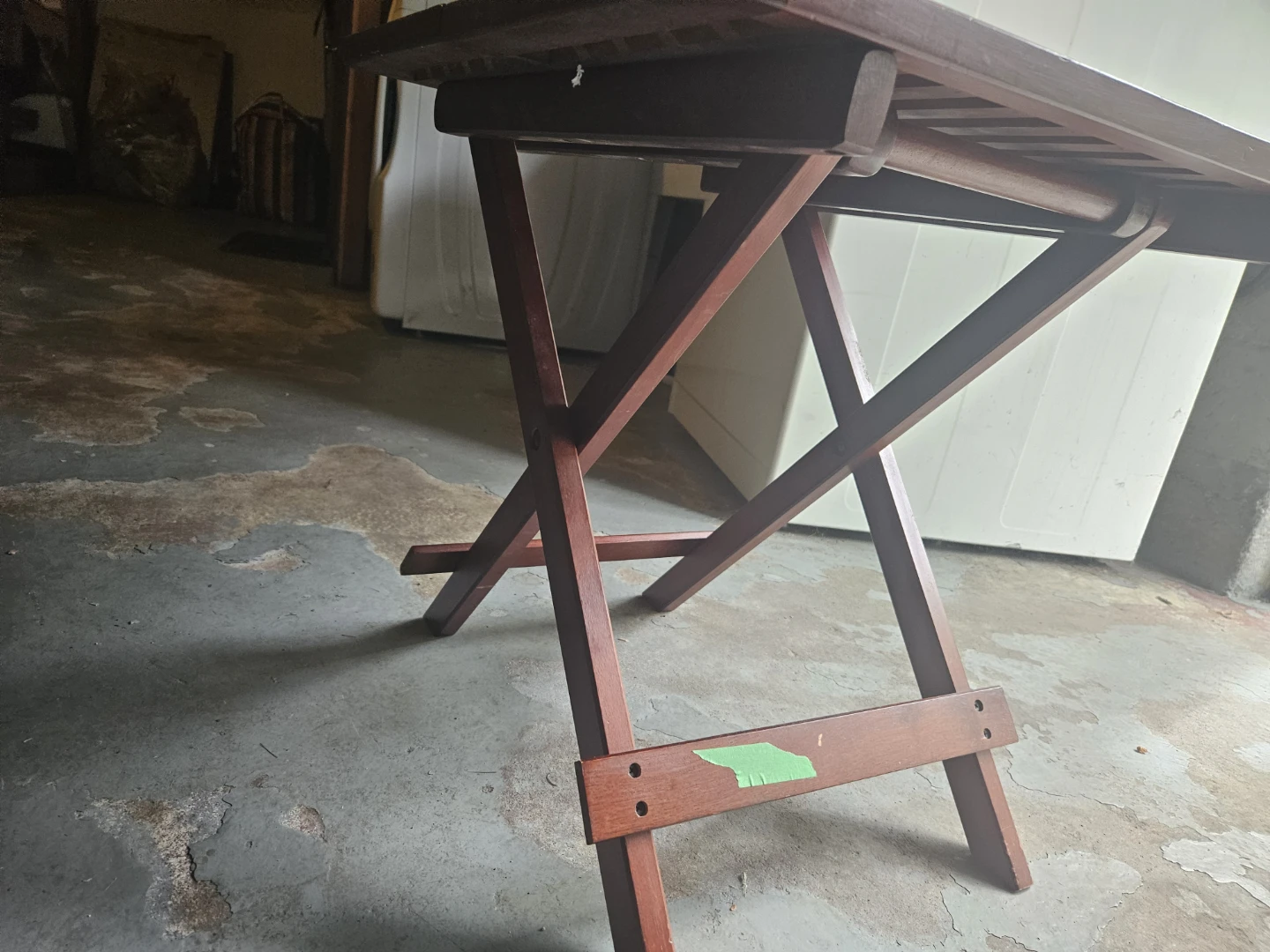Wooden Folding Side Table - photo 4