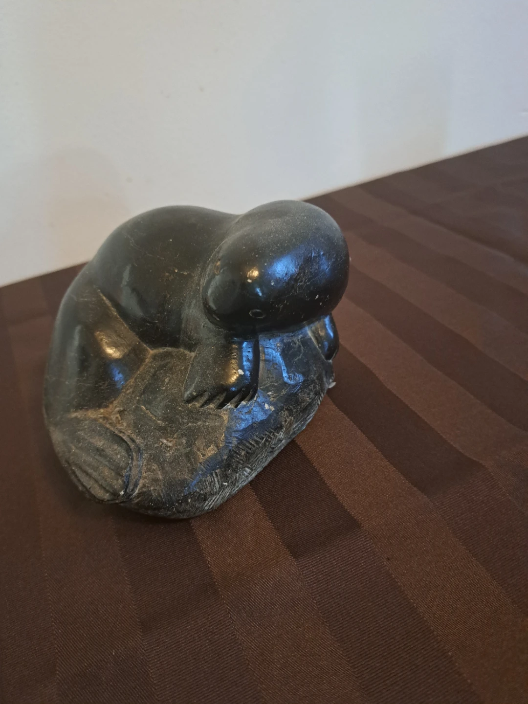 Small stone carving of a seal