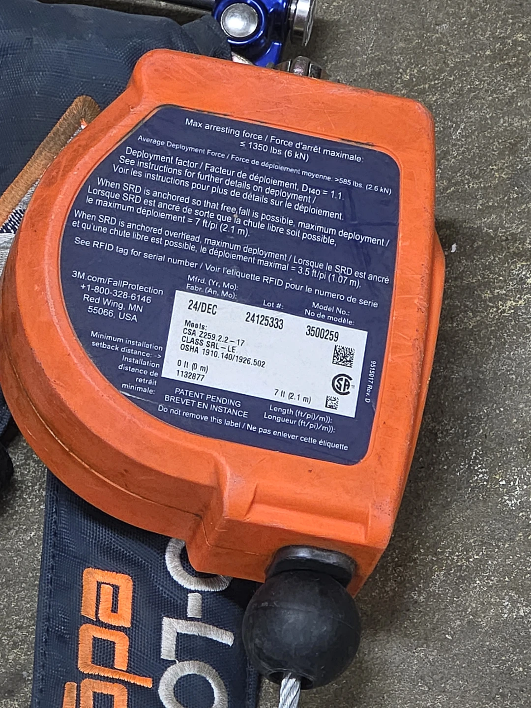 3M DBI Sala Nano-Lok Edge Self-Retracting Lifeline - photo 5