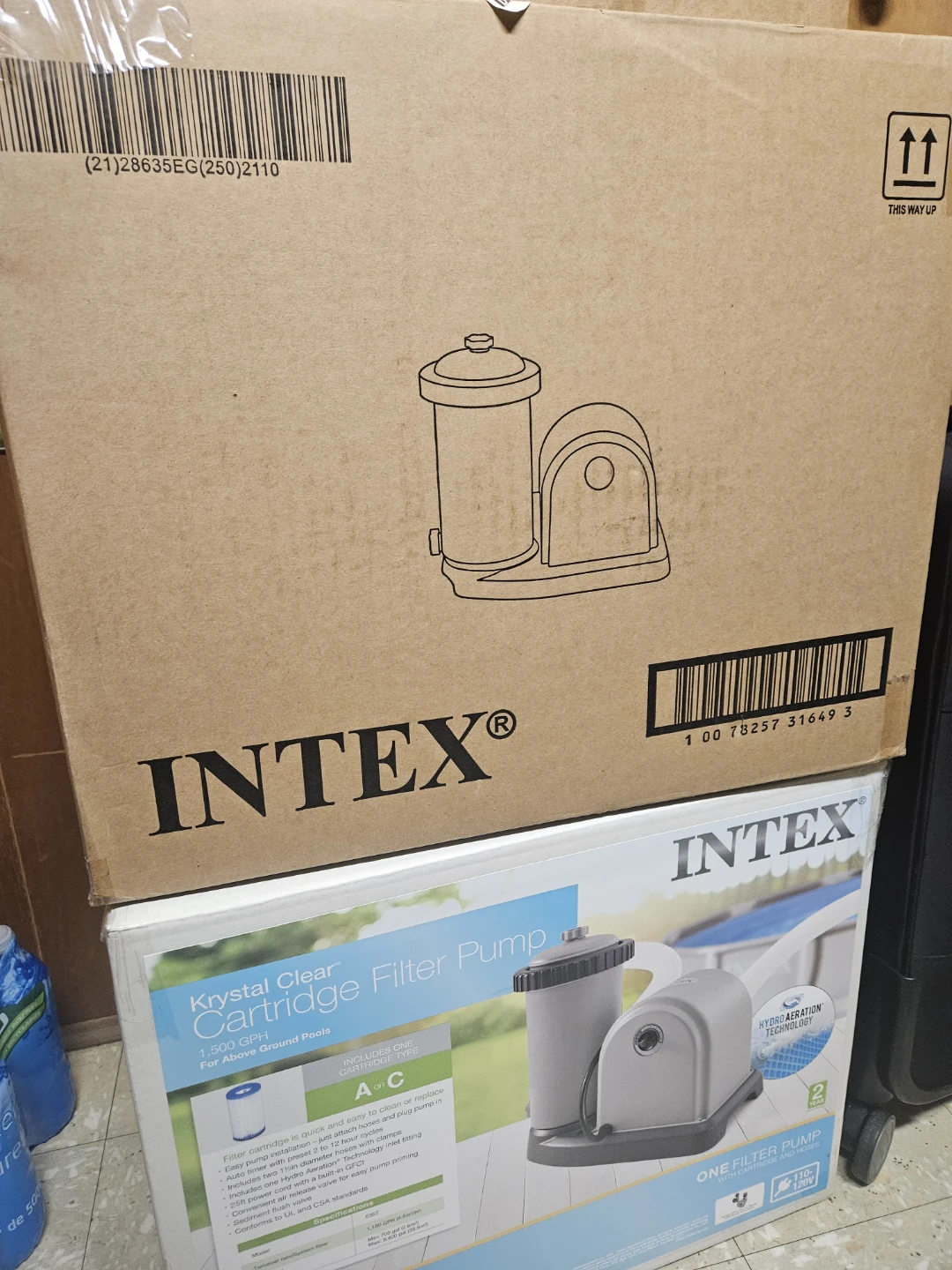 INTEX Krystal Clear Cartridge Filter Pump