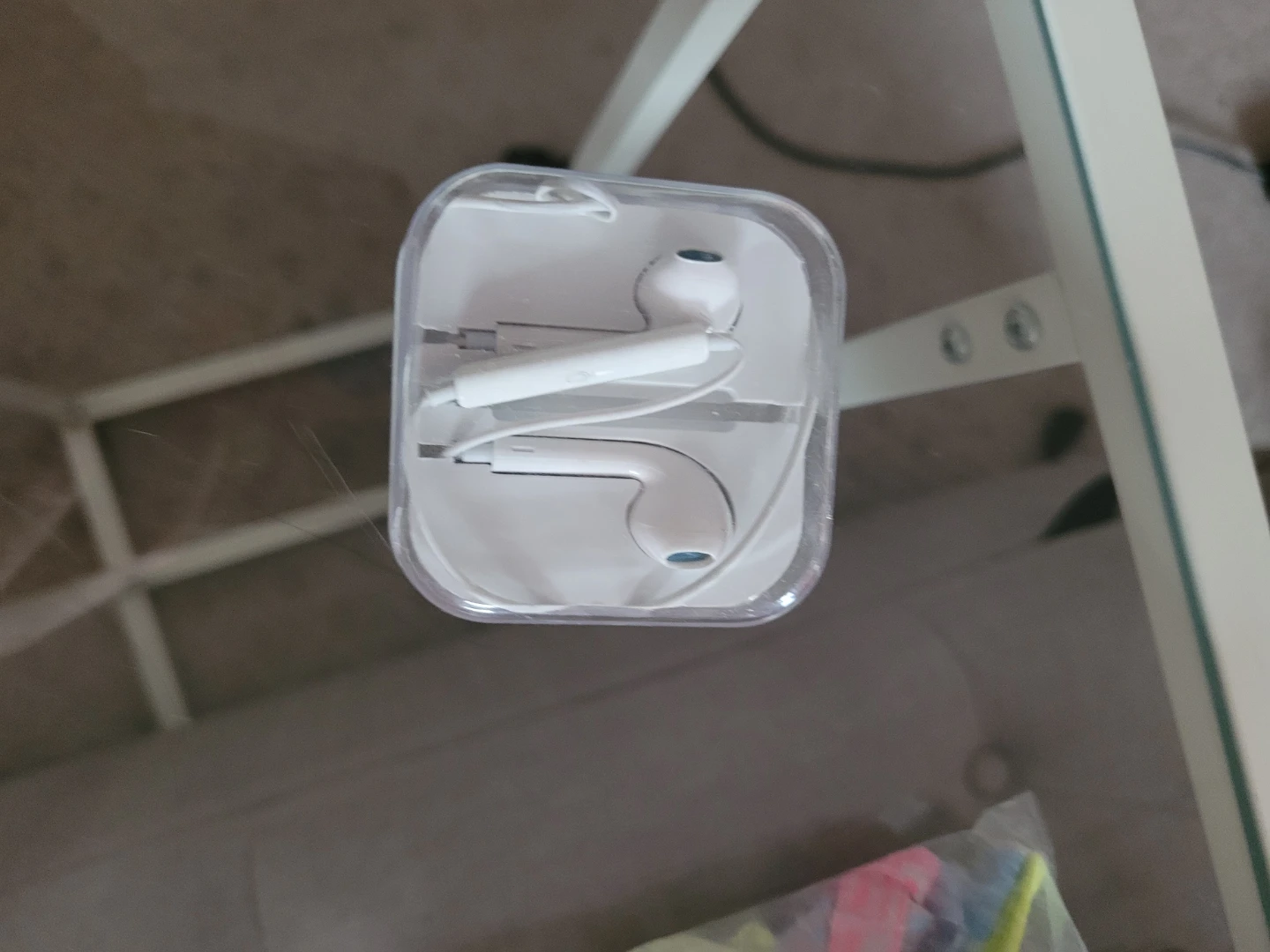 White Earbuds with Case
