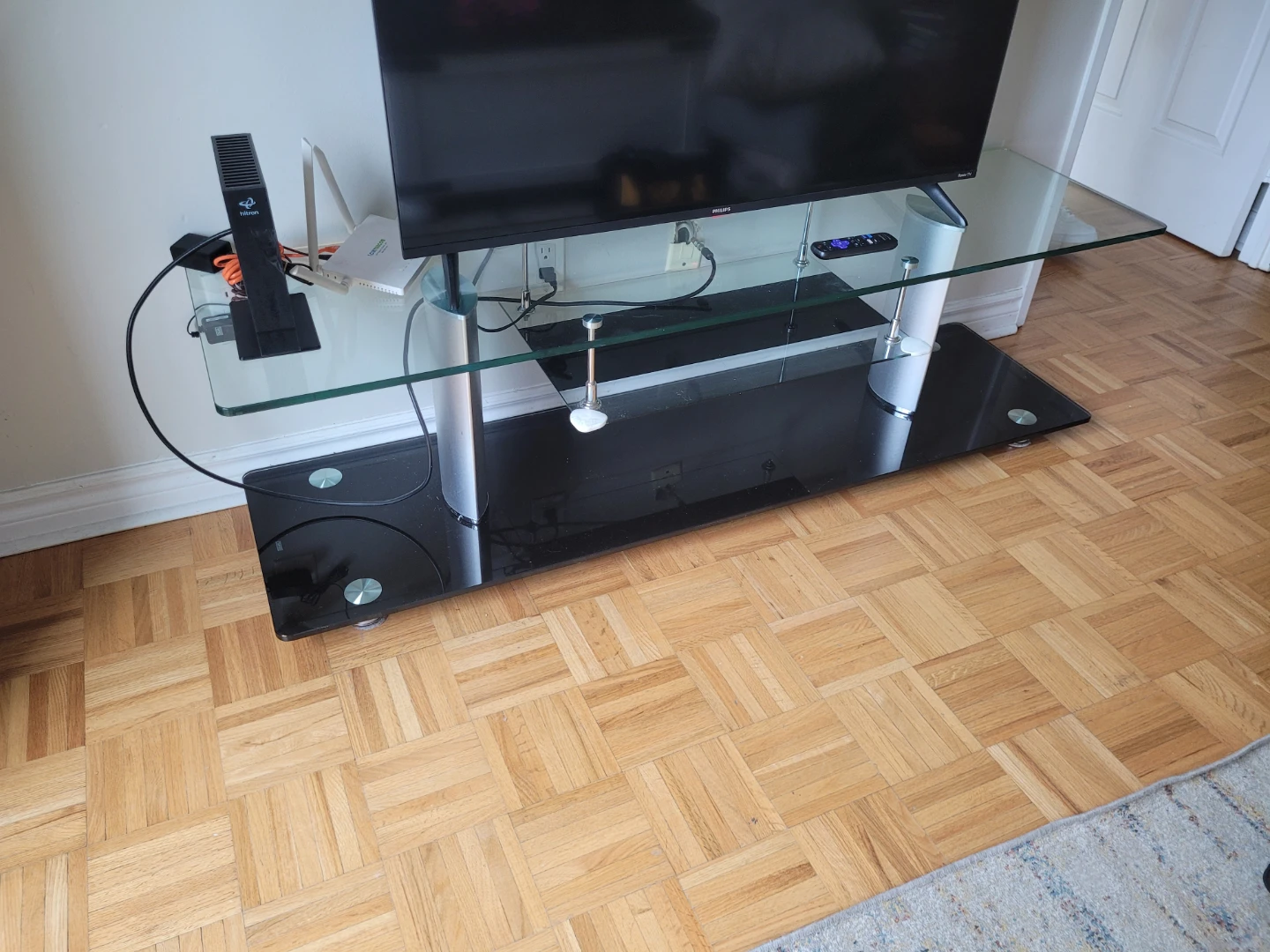 Glass TV Stand - photo 2