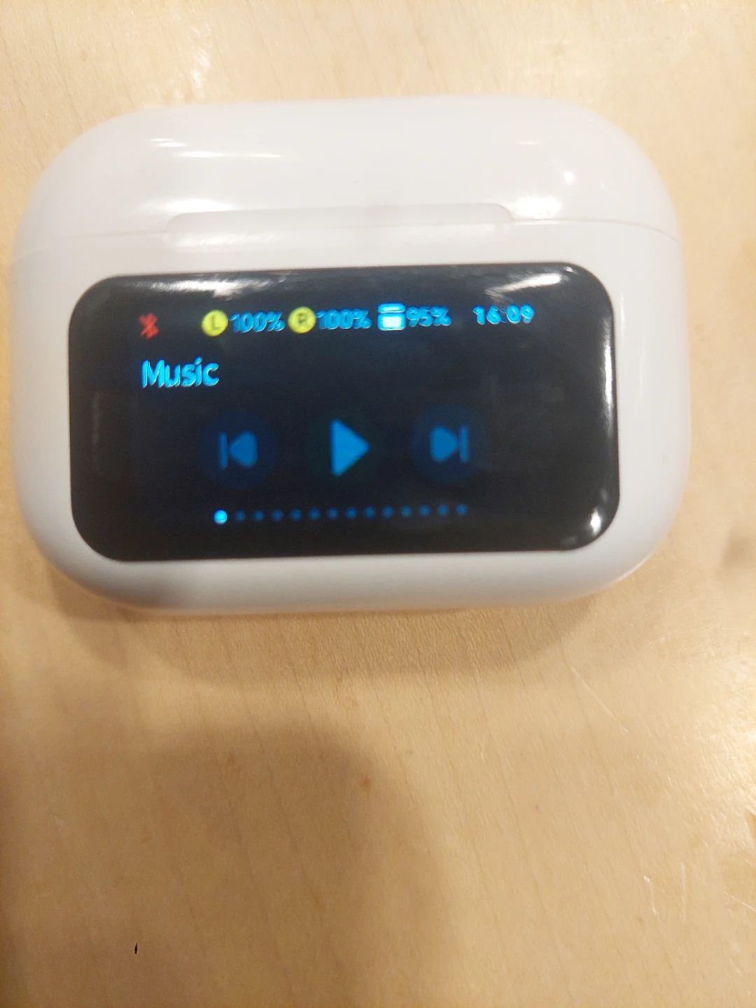 Wireless Earbuds with Charging Case and Display - photo 4