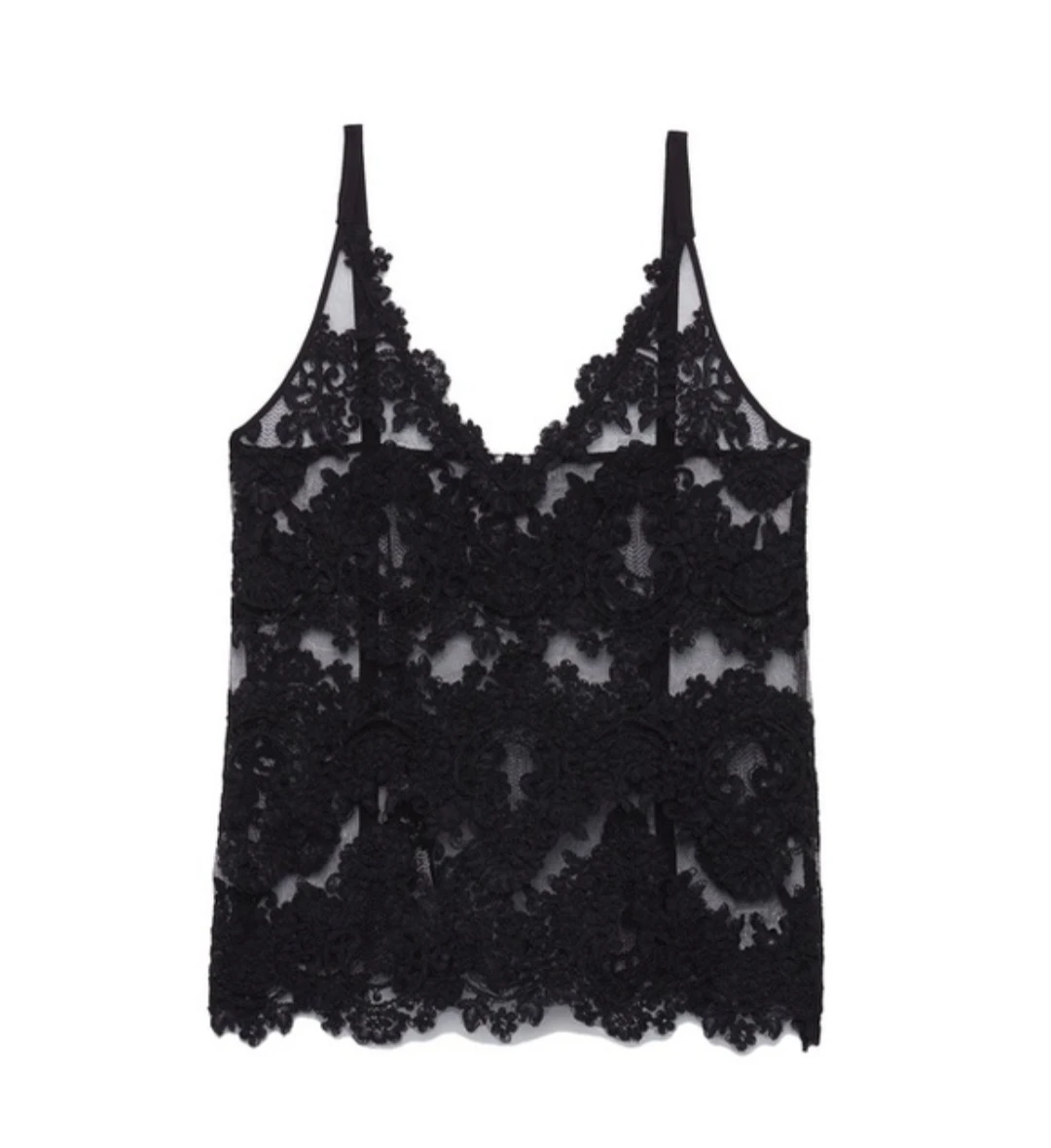Aritzia Babaton Black Lace Camisole Top - photo 3