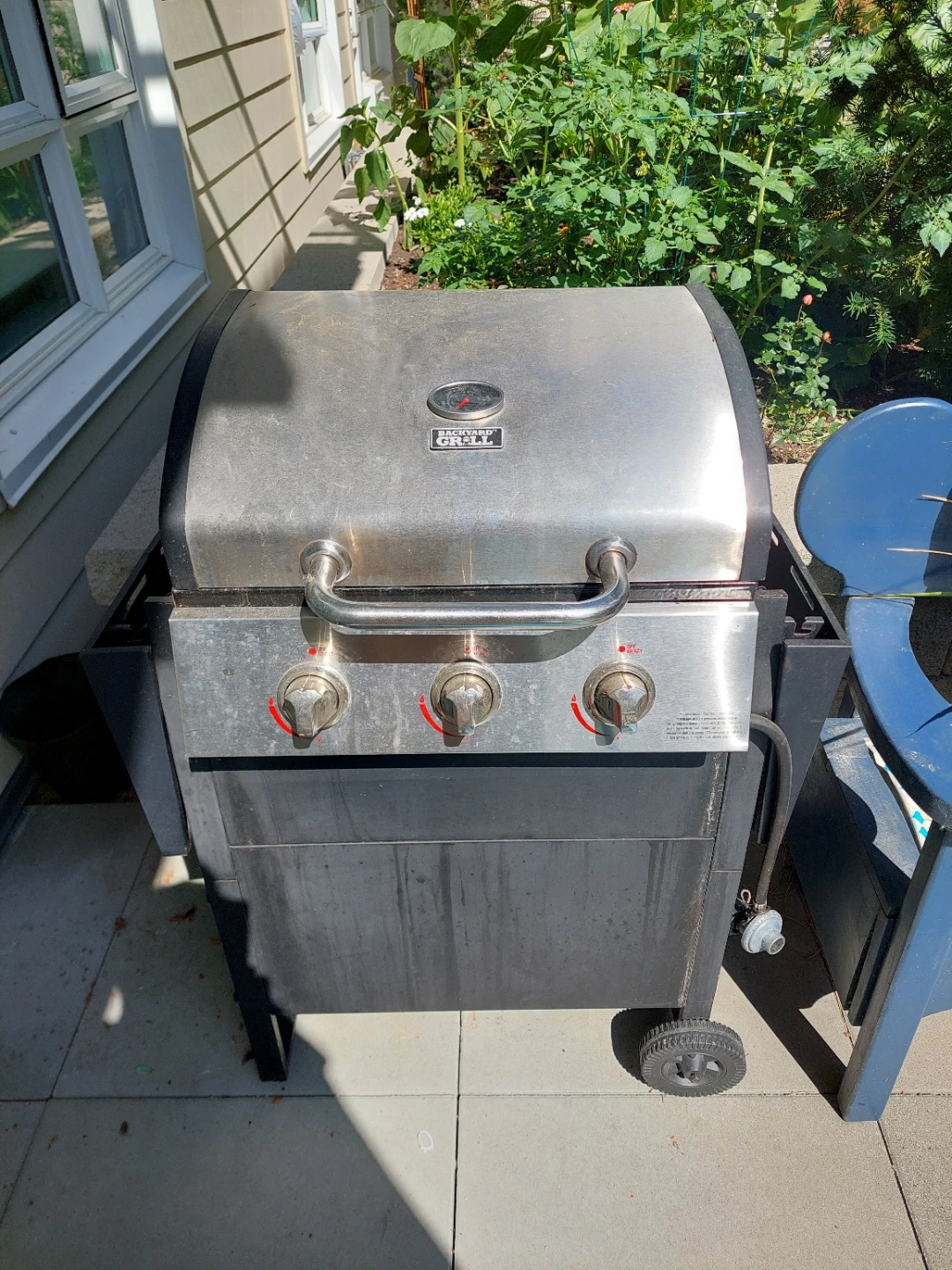 Backyard Grill 3-Burner Propane Grill with Side Burner - photo 2