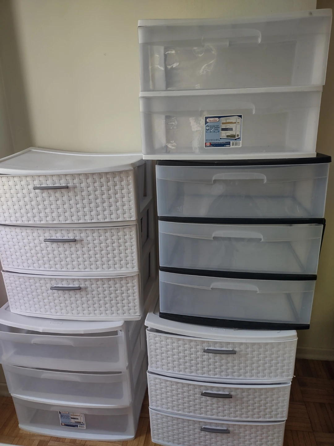 (Today)Big size Sterilite 3-Drawer Storage Carts
