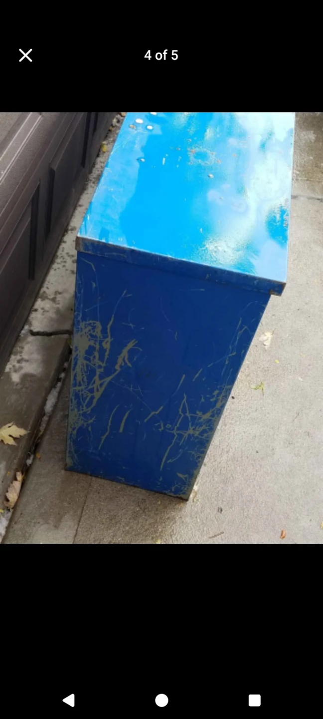 Blue Metal Shelving Unit (2 Pieces) - photo 4