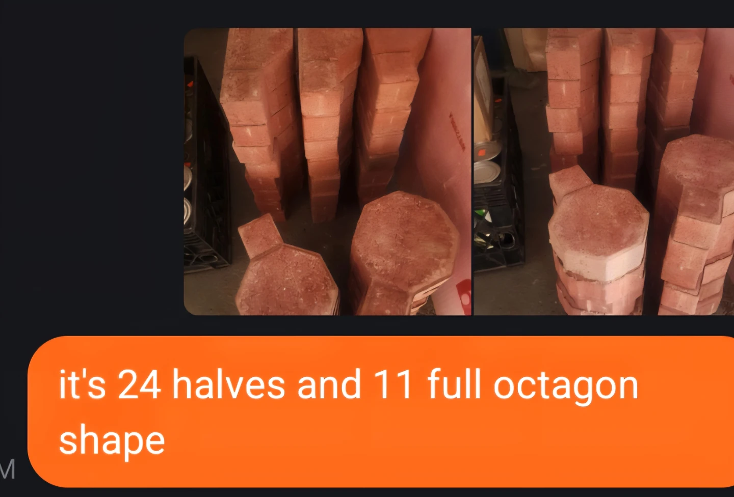 Pavers - 24 Halves & 11 Full Octagon Shapes