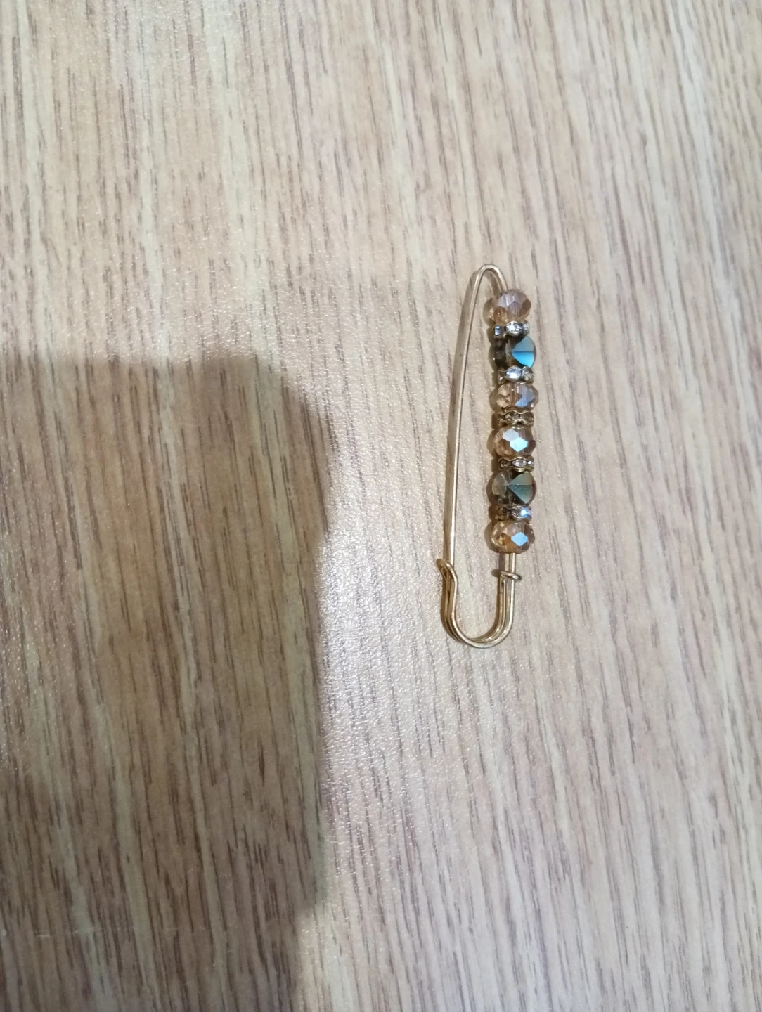 Decorative Safety Pin Brooch