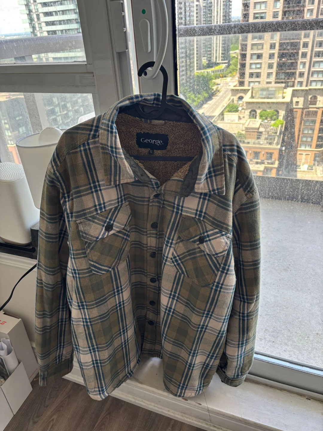 George XL Flannel Shirt Jacket