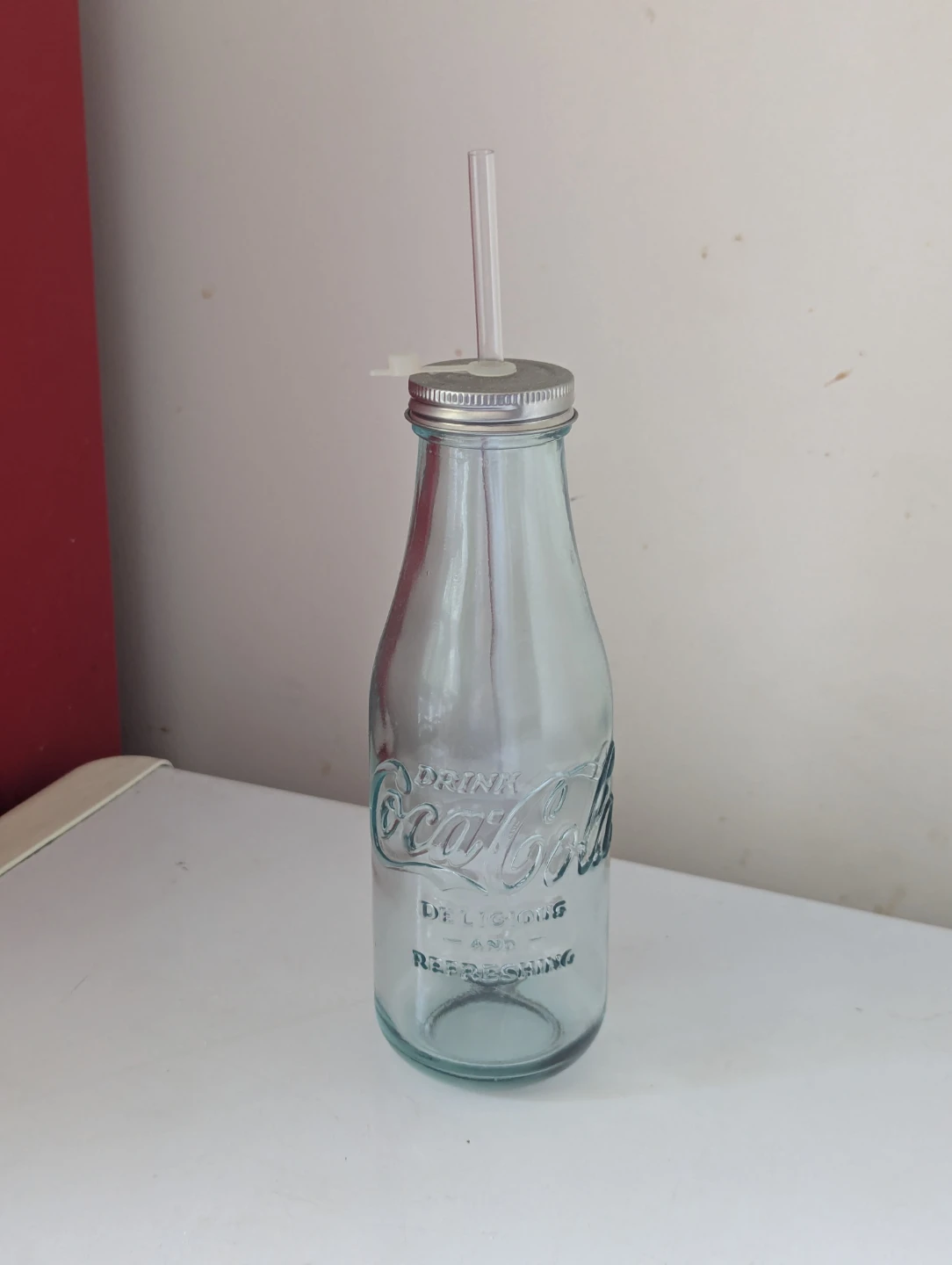 Coca-Cola Glass Milk Bottle NWT