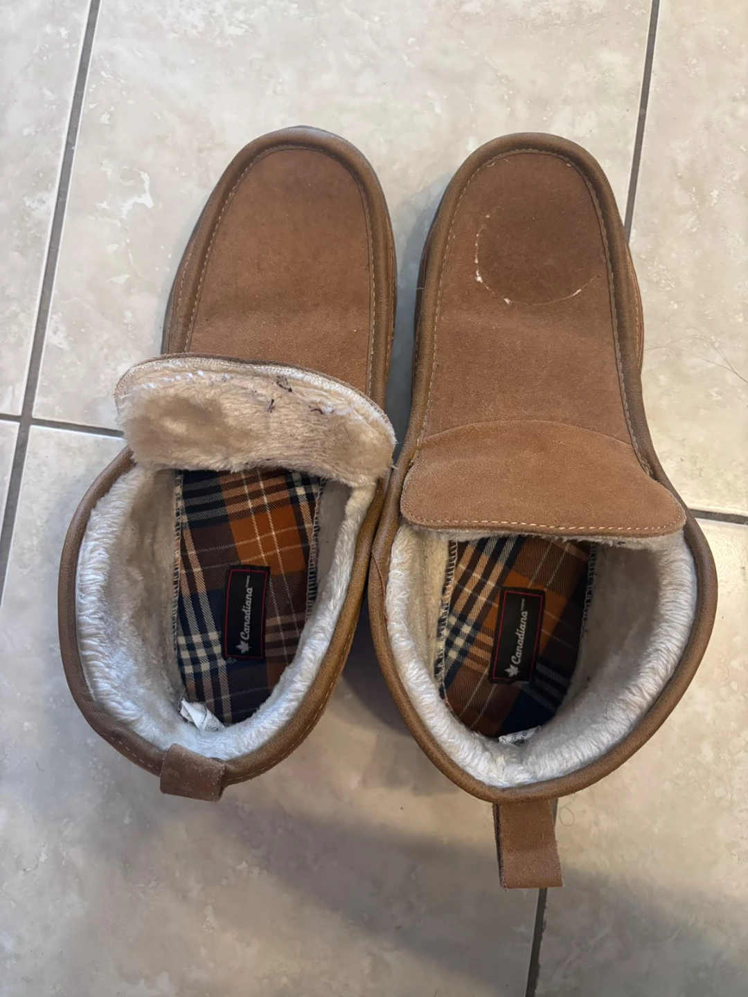 Canadiana Men's Moccasin Slippers Size 11-12 - photo 2