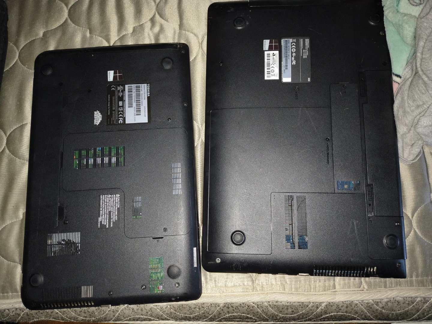 Toshiba and Samsung Laptops