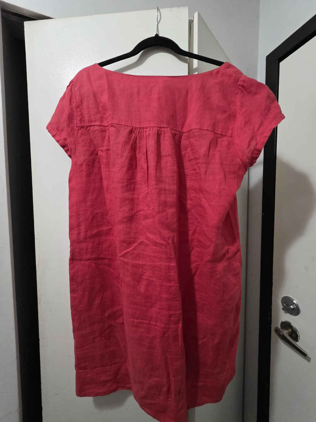ZARA BASIC Red Linen Blend Tunic Top - photo 2