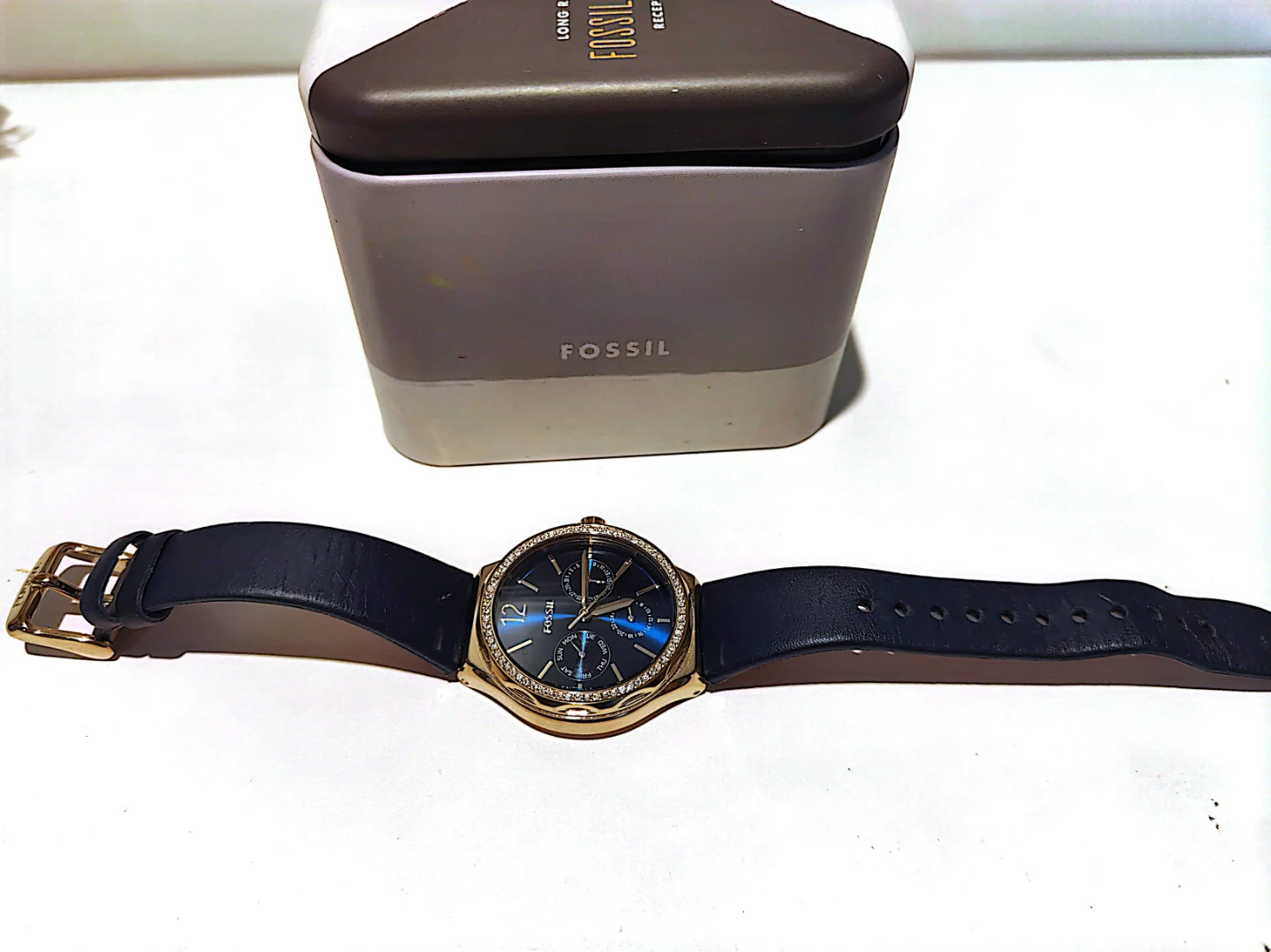 Fossil Women's Watch - Blue Dial, Gold Tone Case - photo 3