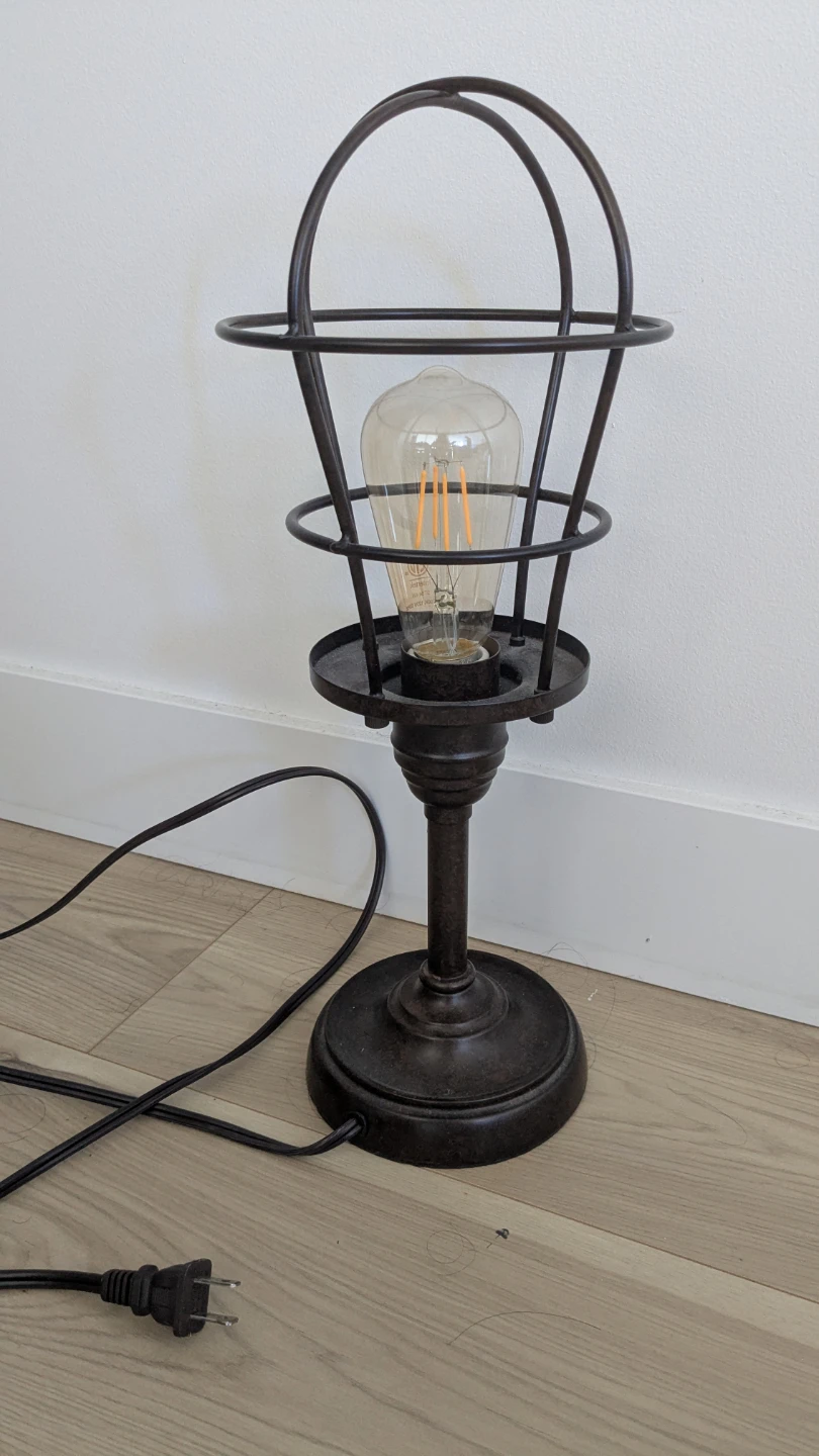 Vintage Style Cage Desk Lamp