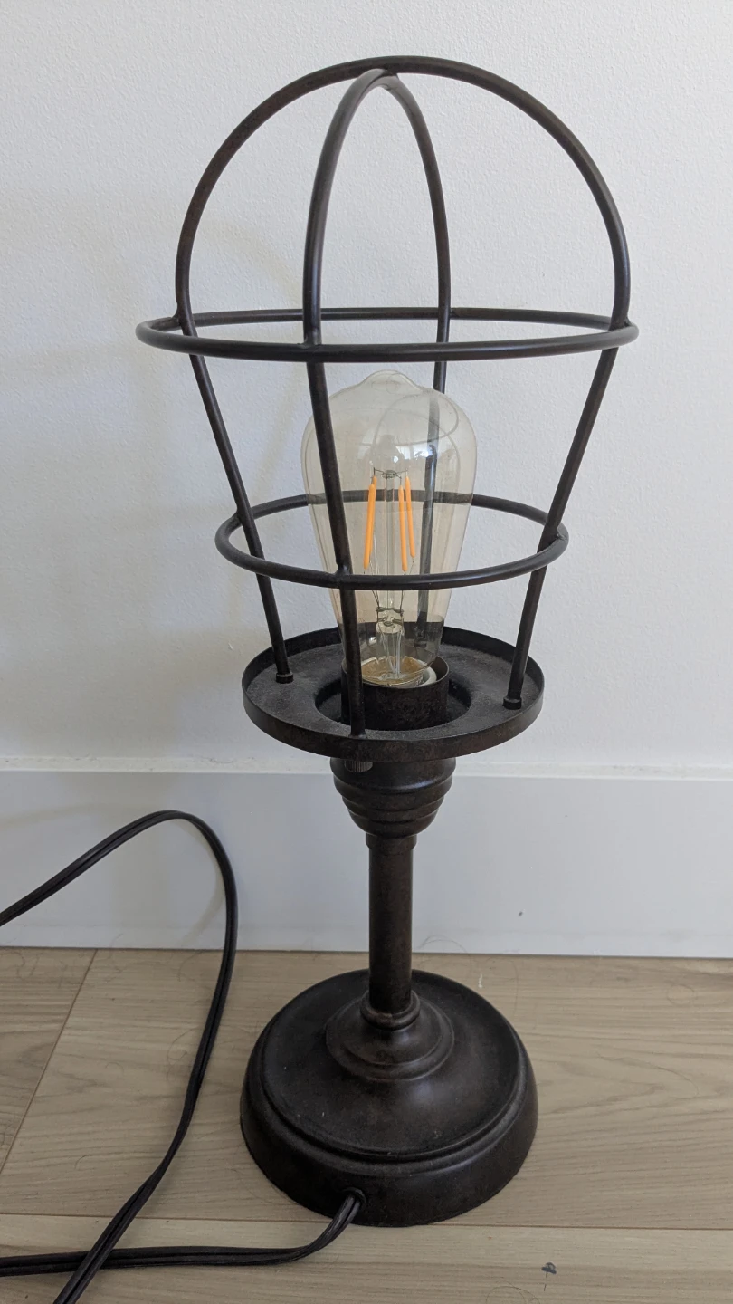Vintage Style Cage Desk Lamp - photo 2