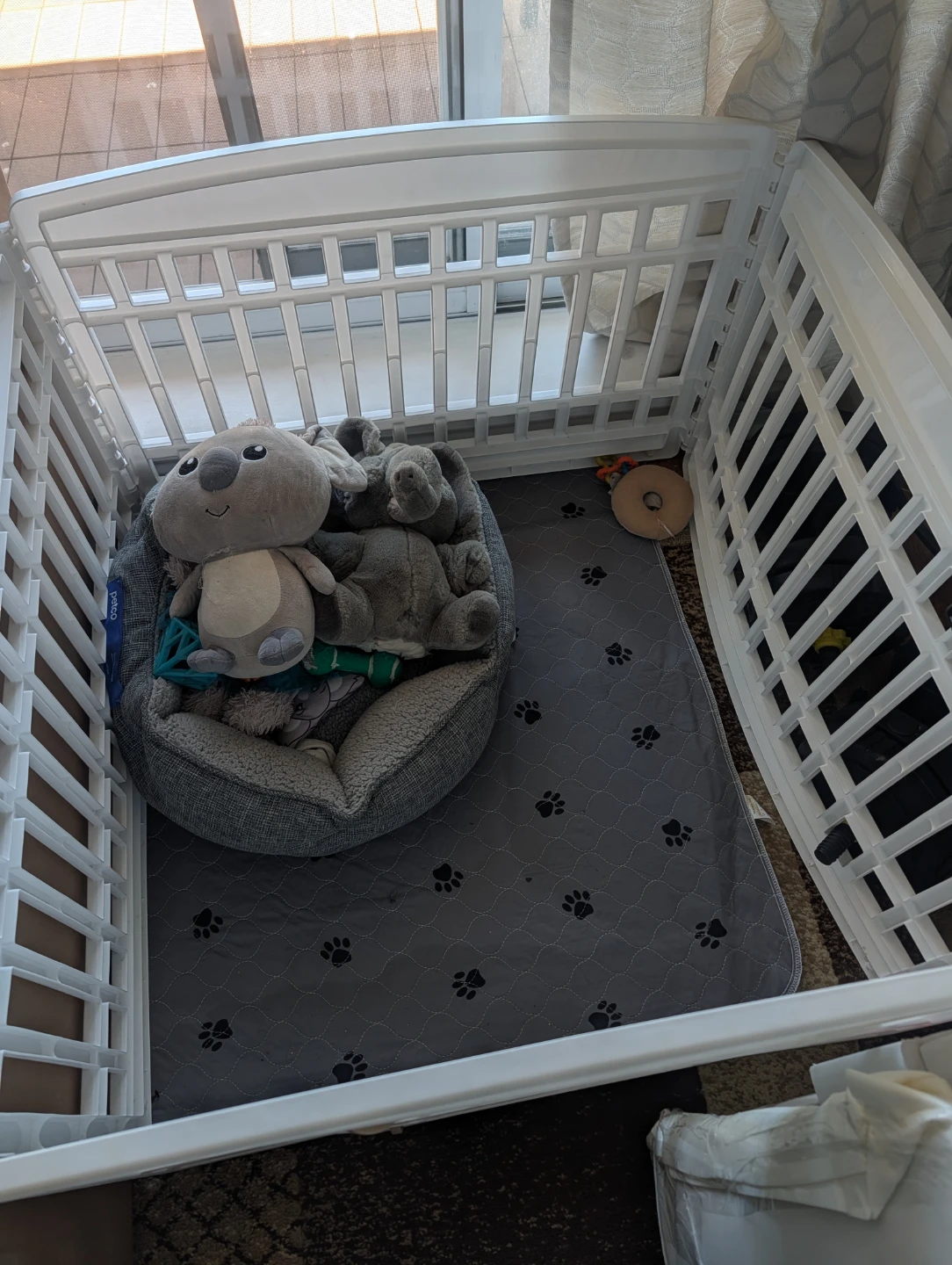 White Plastic Pet Playpen - photo 3