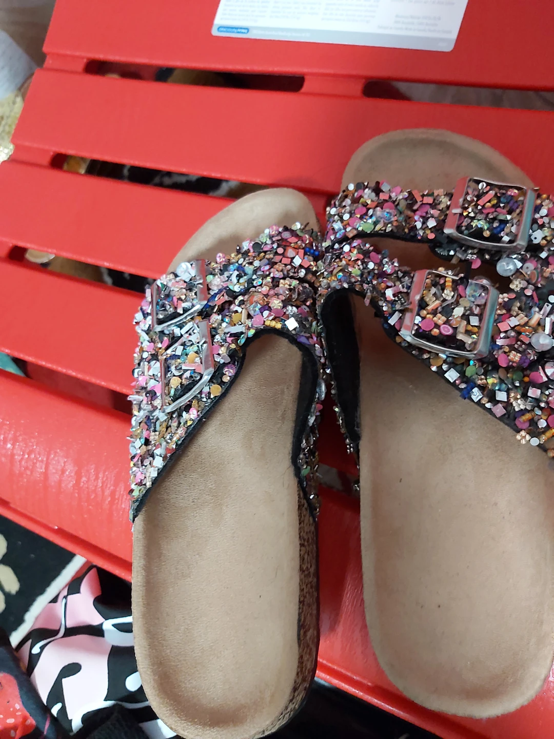 Embellished Birkenstock-style Slides - photo 4