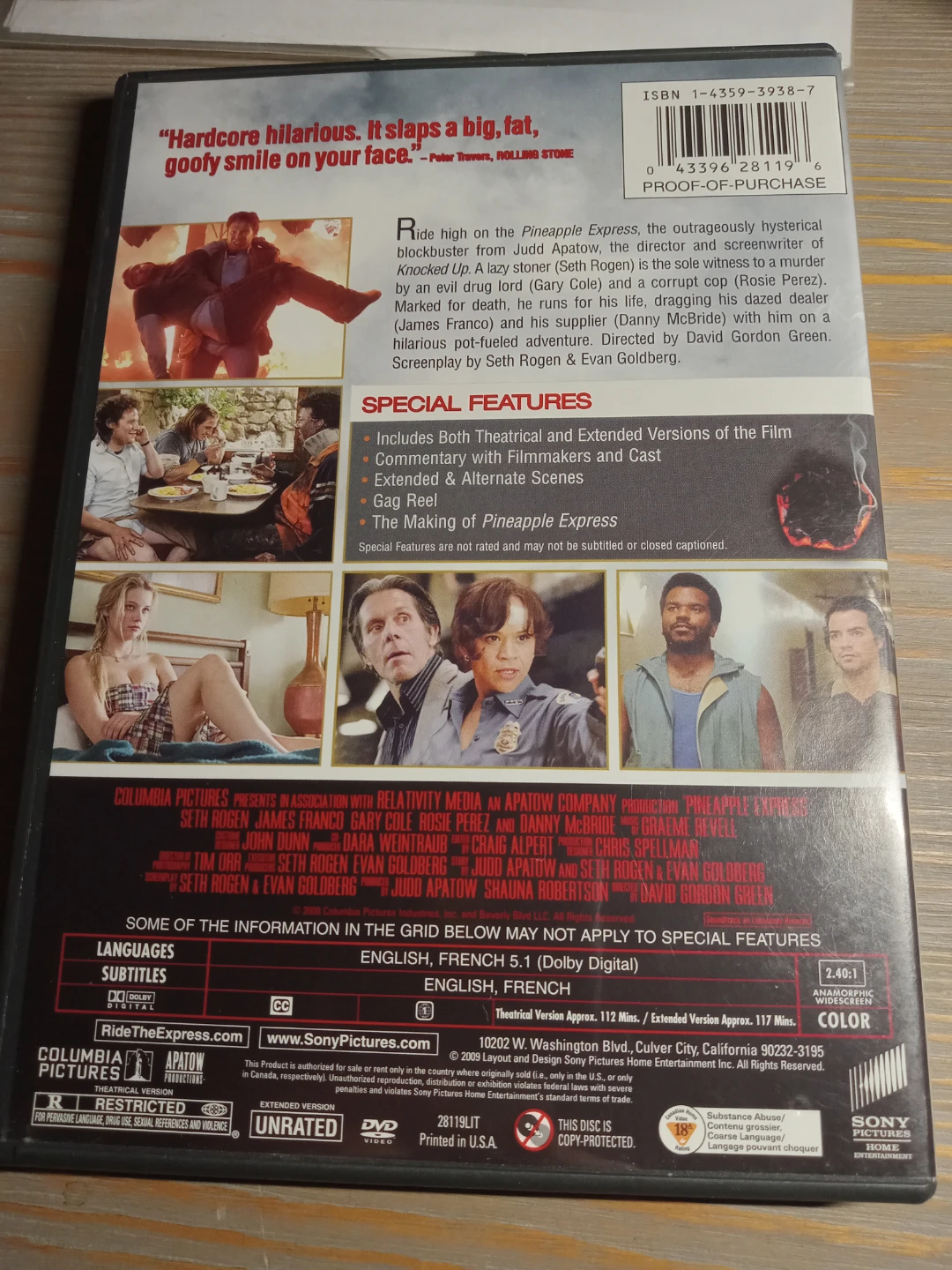Pineapple Express Unrated Edition DVD - photo 2
