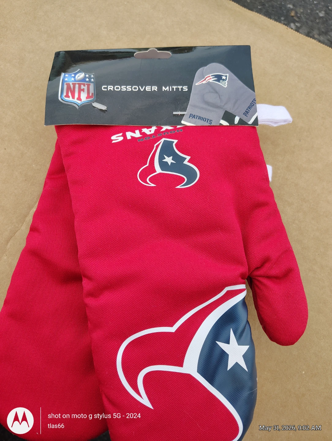 Houston Texans NFL Crossover Oven Mitts