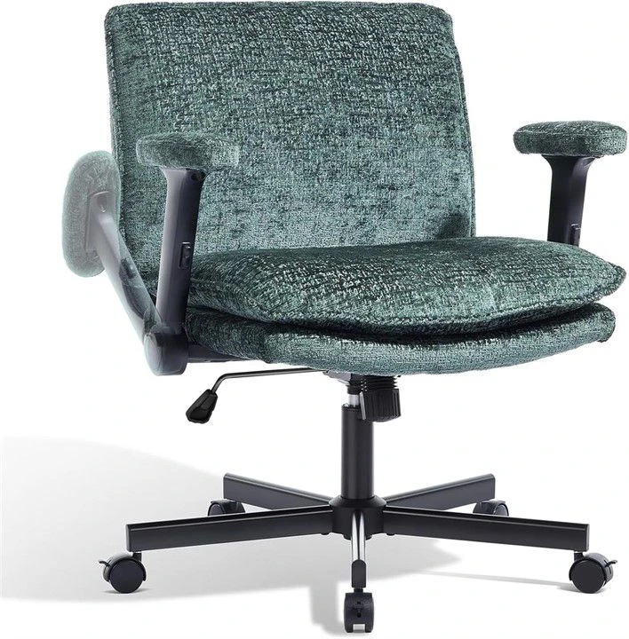 Office Chair - Teal Textured Fabric - photo 2
