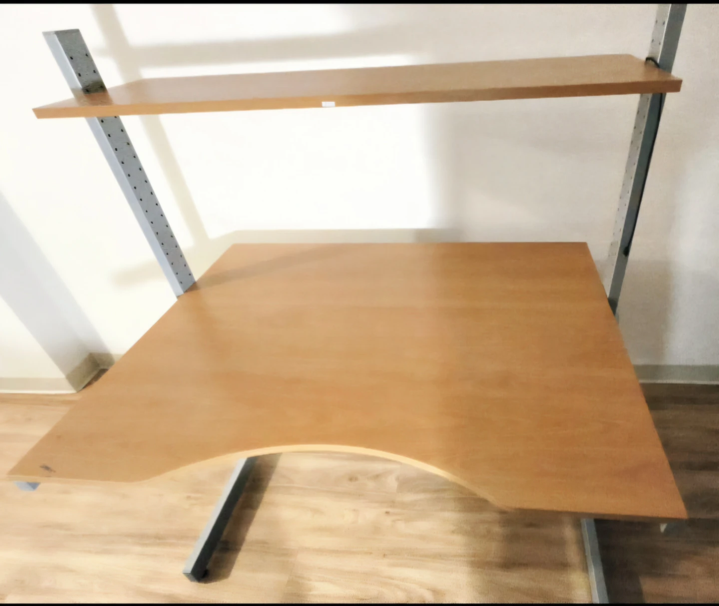 Wooden Desk with Shelf - photo 2