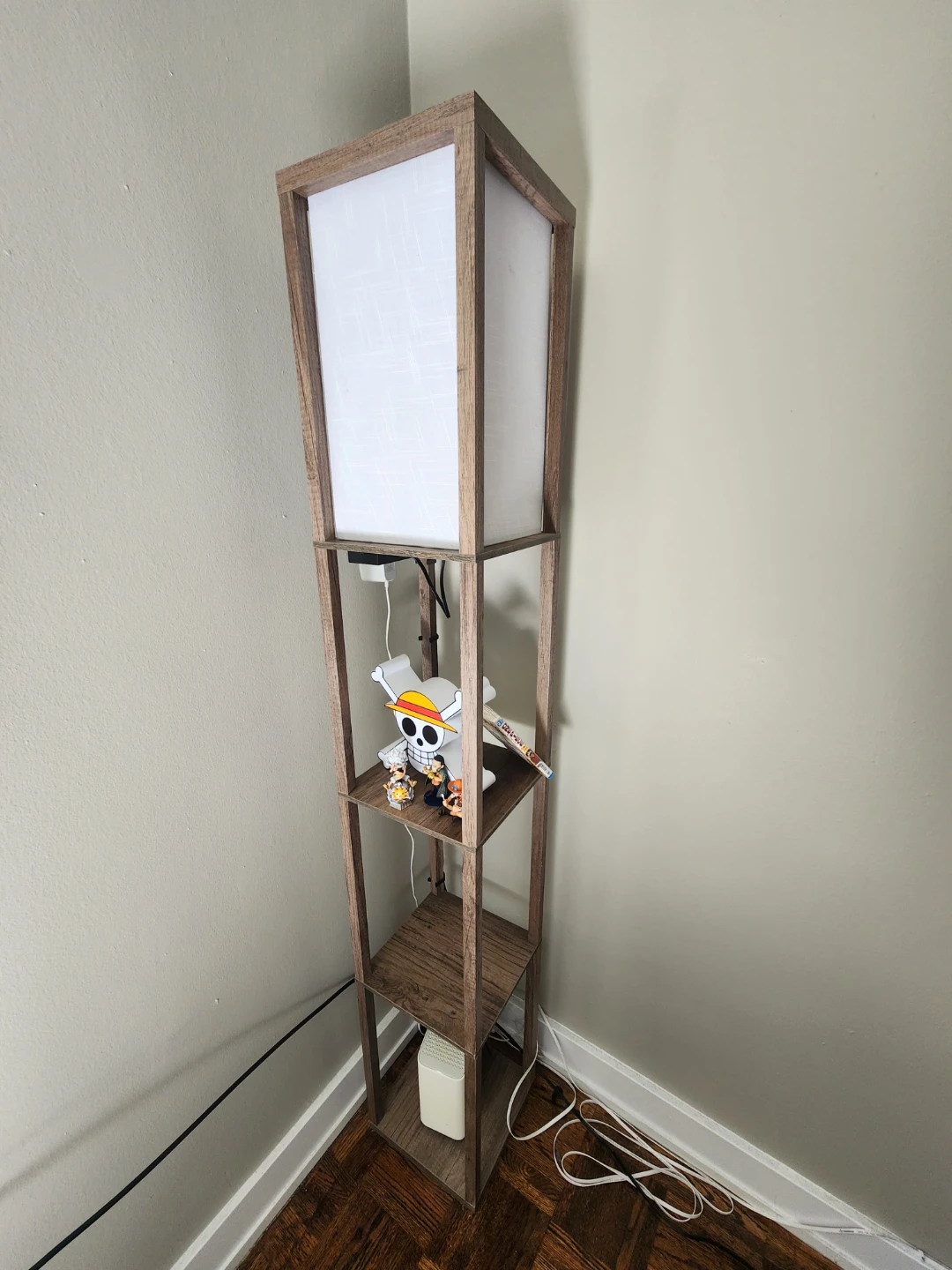 Floor Lamp with Shelves