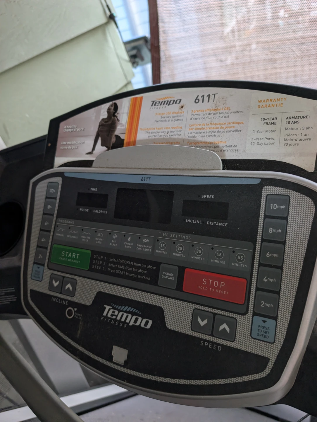 Tempo Fitness 611T Treadmill