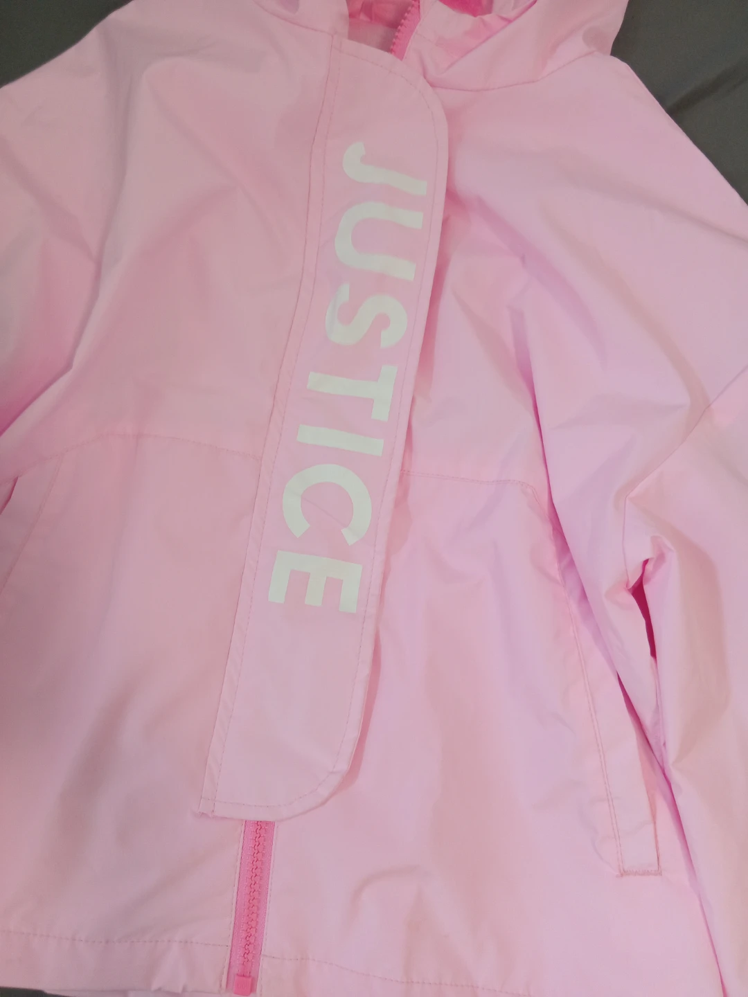 Justice Pink Hooded Jacket - Size M/M (10) - photo 2