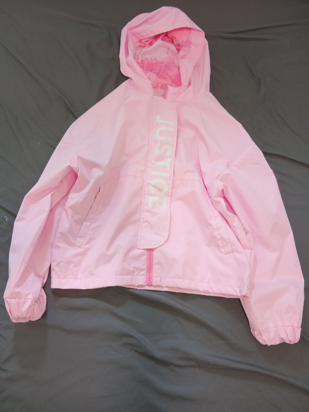 Justice Pink Hooded Jacket - Size M/M (10) - photo 3
