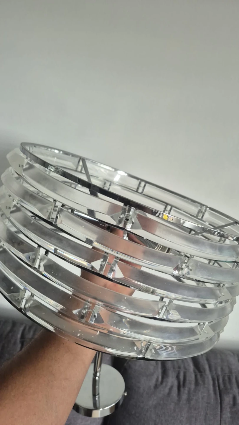 Modern Clear Crystal Flush Mount Ceiling Light Fixture