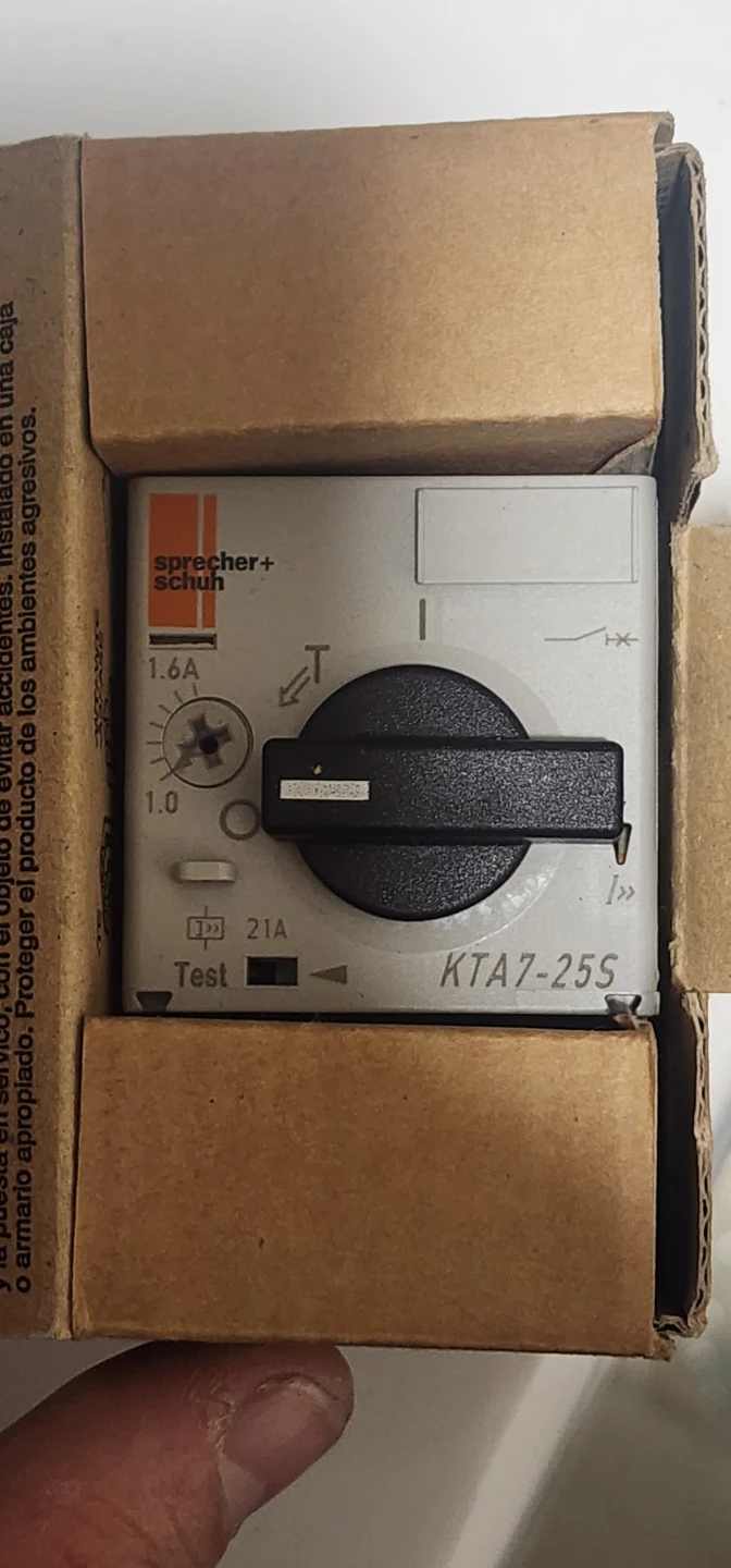 Sprecher+Schuh KTA7-25S Circuit Breaker 1.6A - photo 2