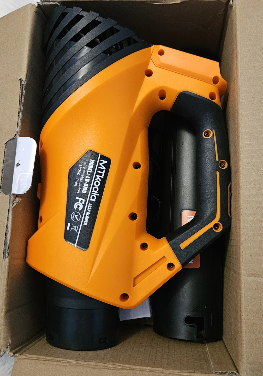 MTKOALA 20V Leaf Blower Kit with 2 Batteries and Charger - photo 3