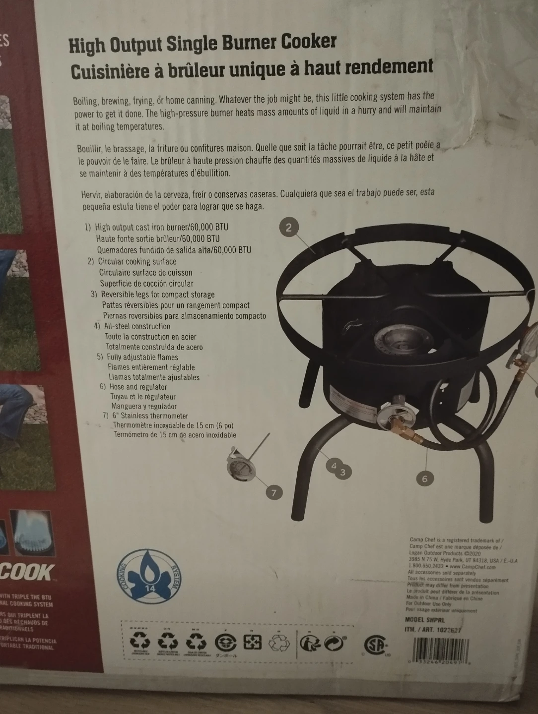 Camp Chef High Output Single Burner Propane Stove - photo 4