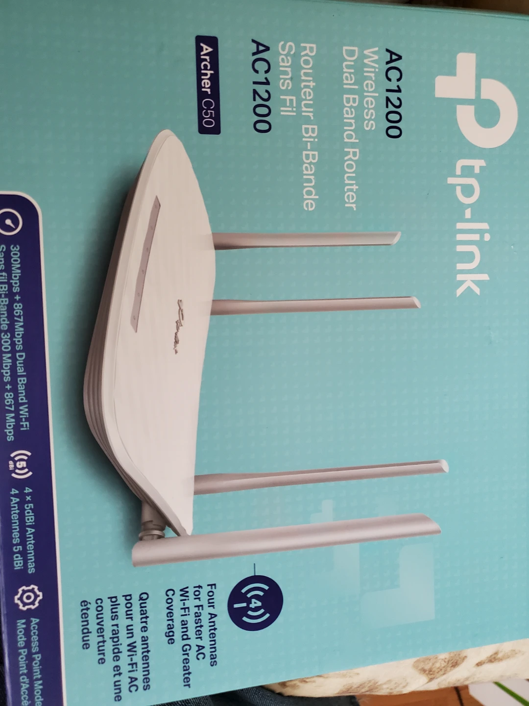TP-Link AC1200 Archer C50 Dual Band Wireless Router