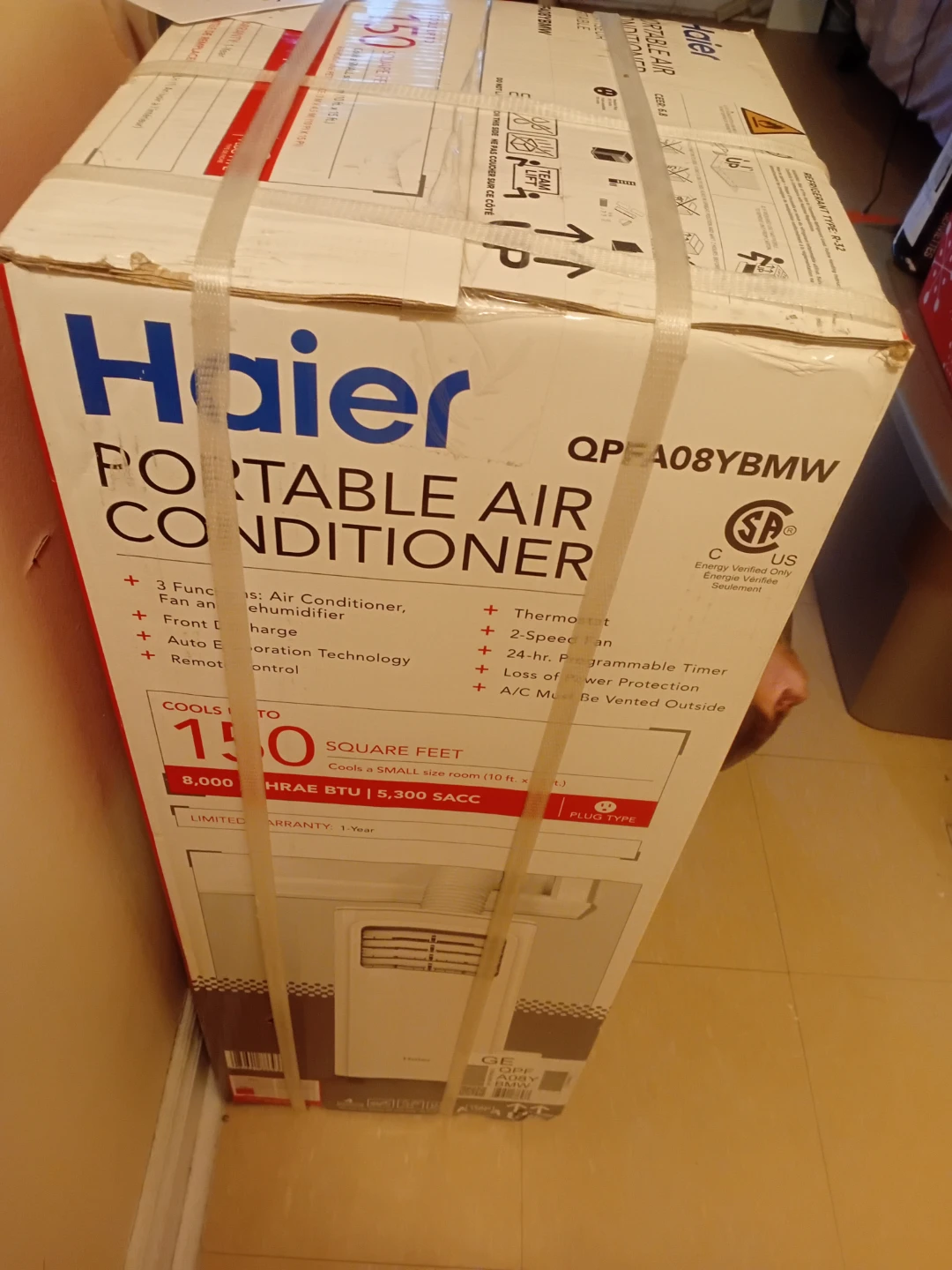 Haier Portable Air Conditioner QPFA08YBMW
