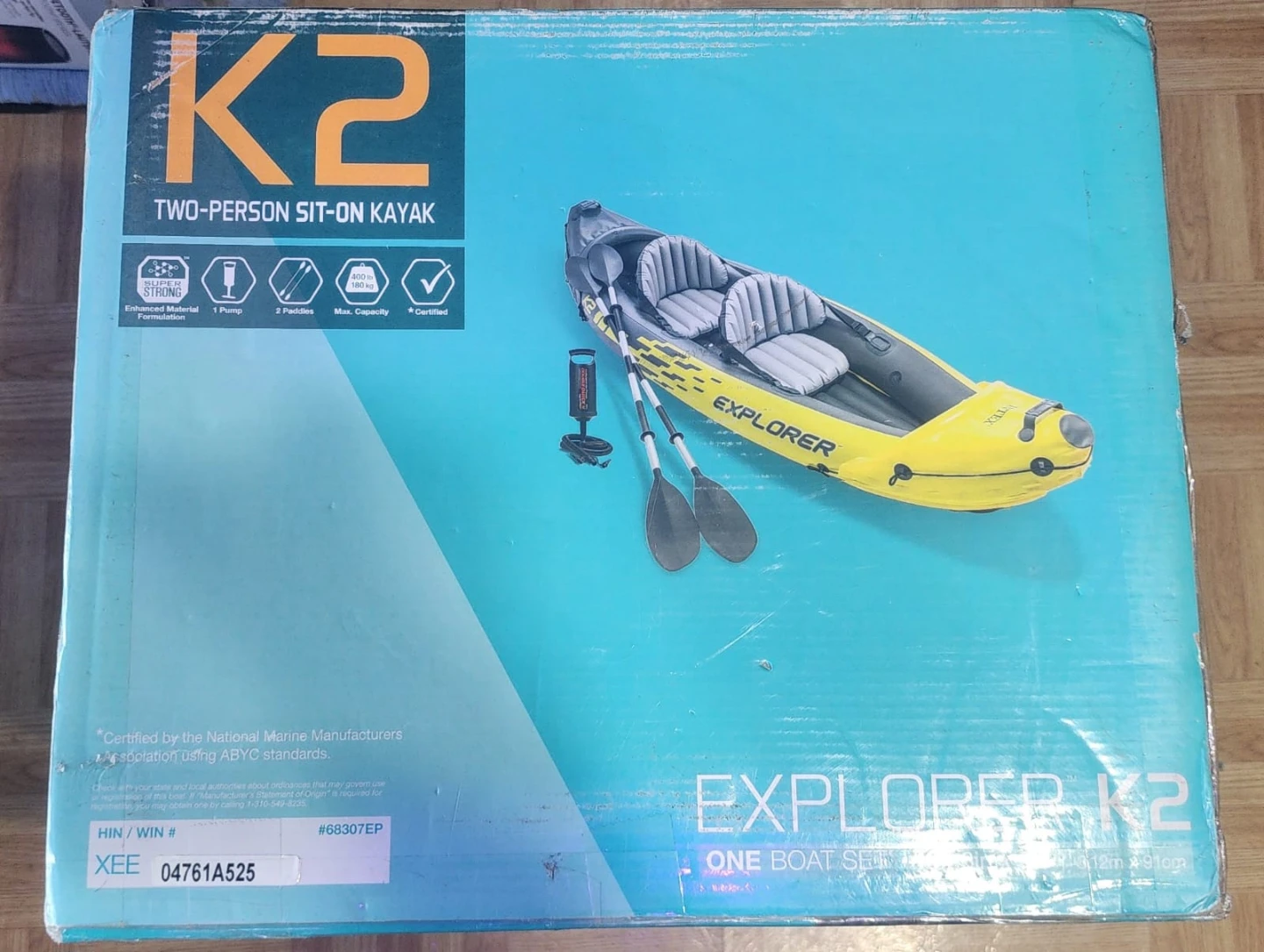 Intex Explorer K2 Two-Person Kayak Set - photo 2