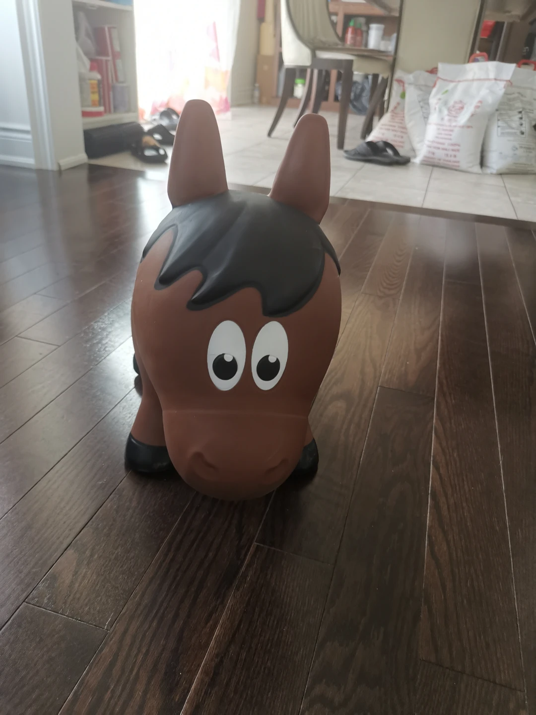 Brown Inflatable Bouncy Horse Toy - photo 2