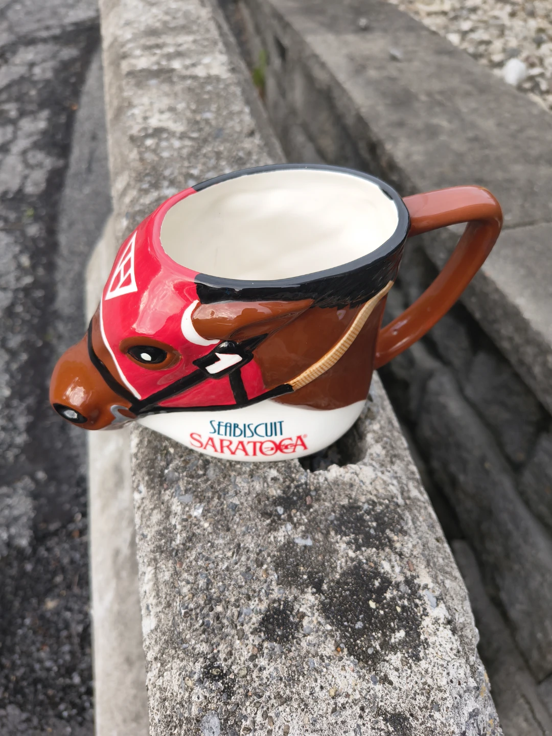 Saratoga Seabiscuit horse mug