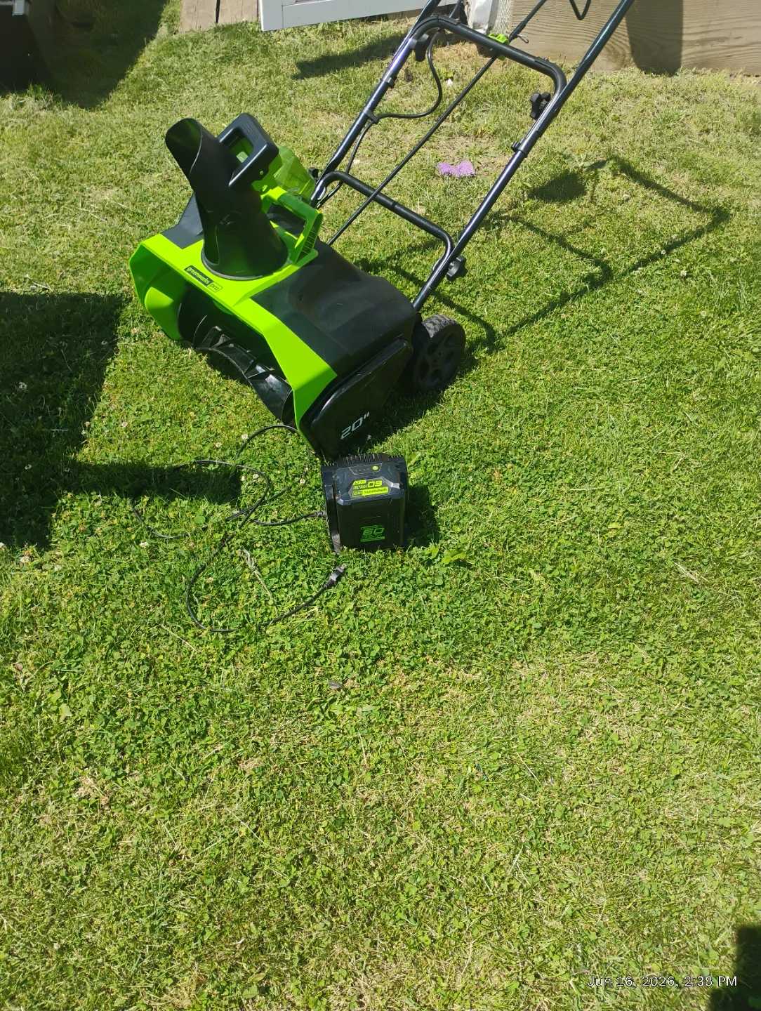 Greenworks 20" Cordless Snow Blower - photo 5