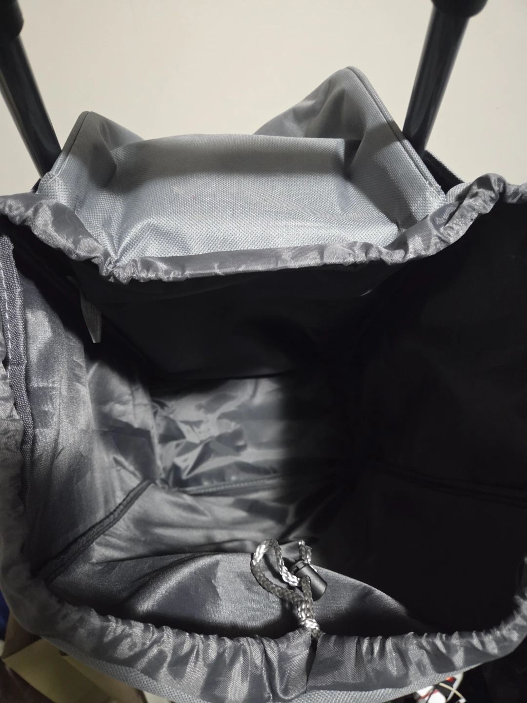 Grey Rolling Shopping Cart - photo 3