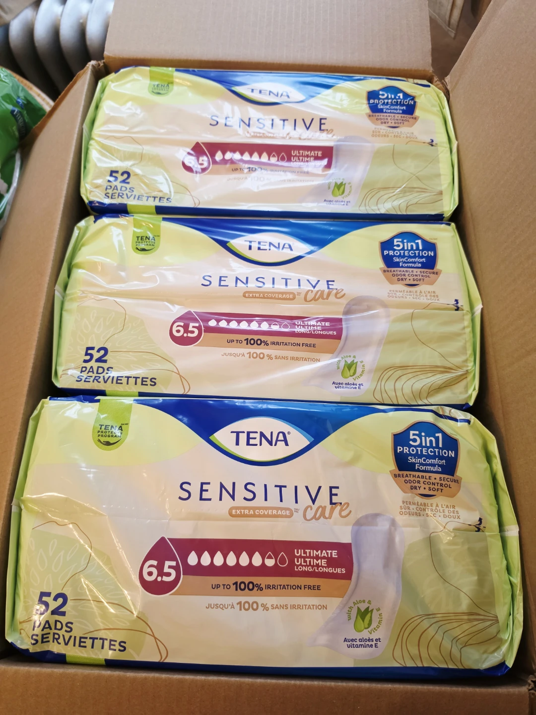 Tena 6.5 Sensitive Pads. Size 3x. - photo 2