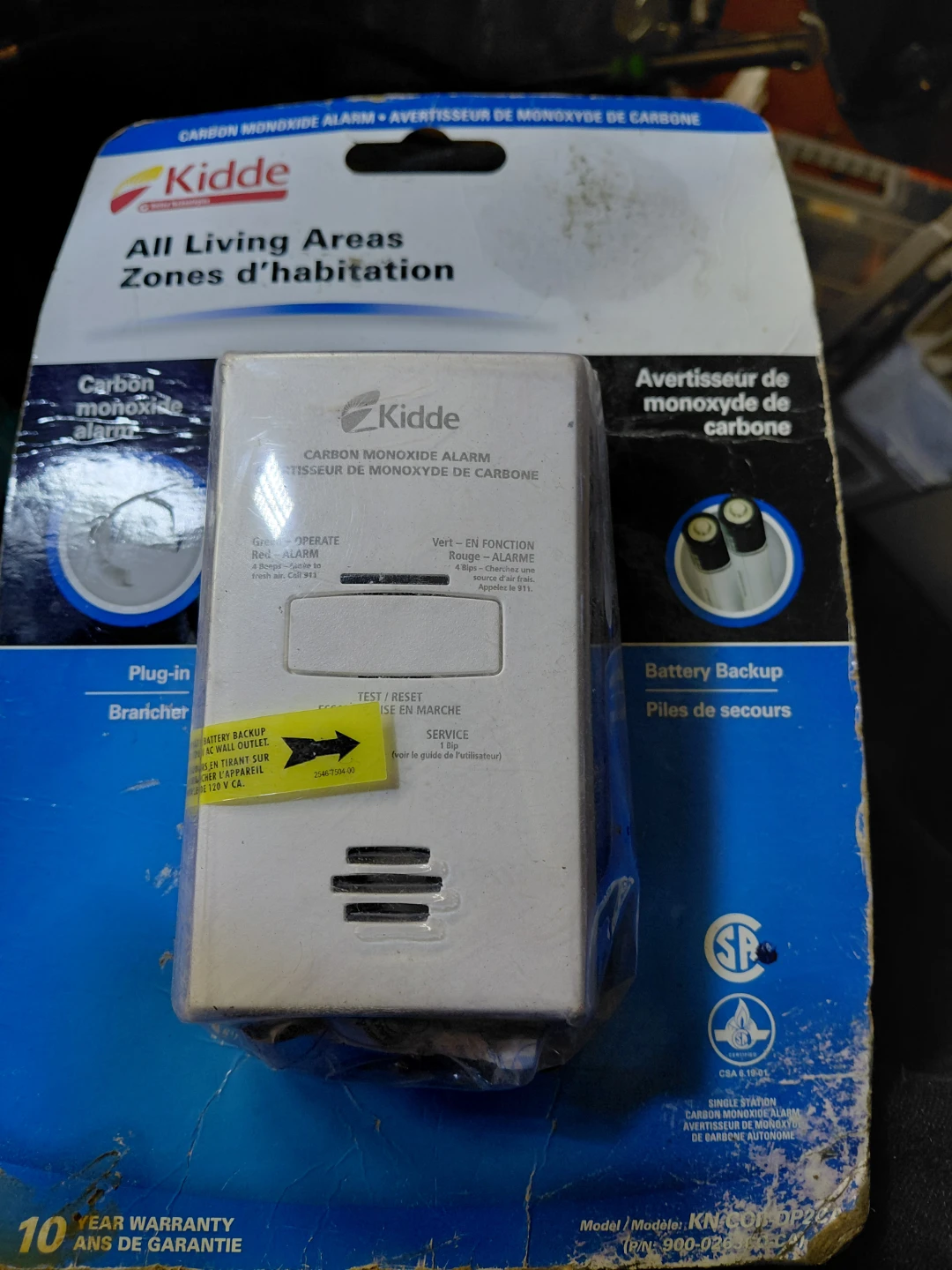 Kidde Plug-in Carbon Monoxide Alarm with Battery Backup