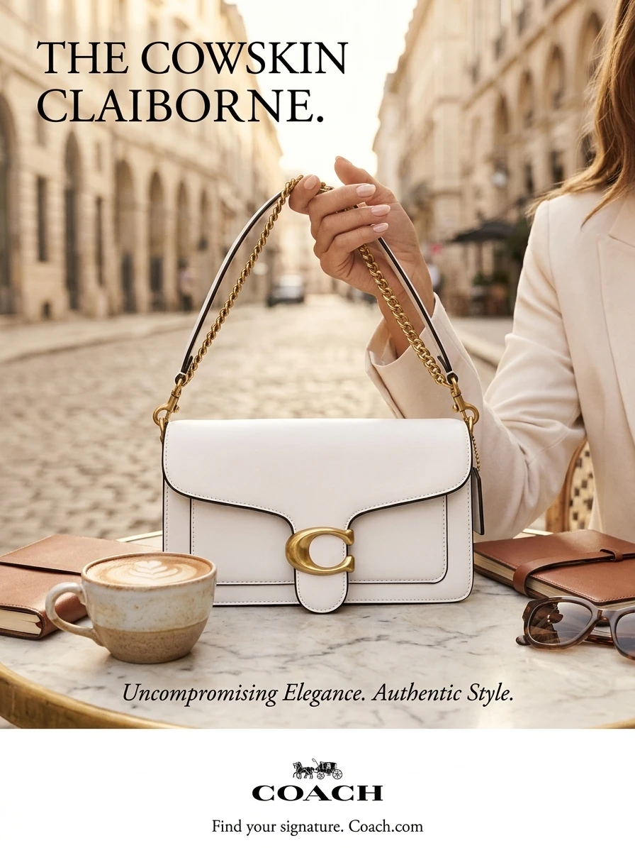 Coach Tabby Shoulder Bag 26 White