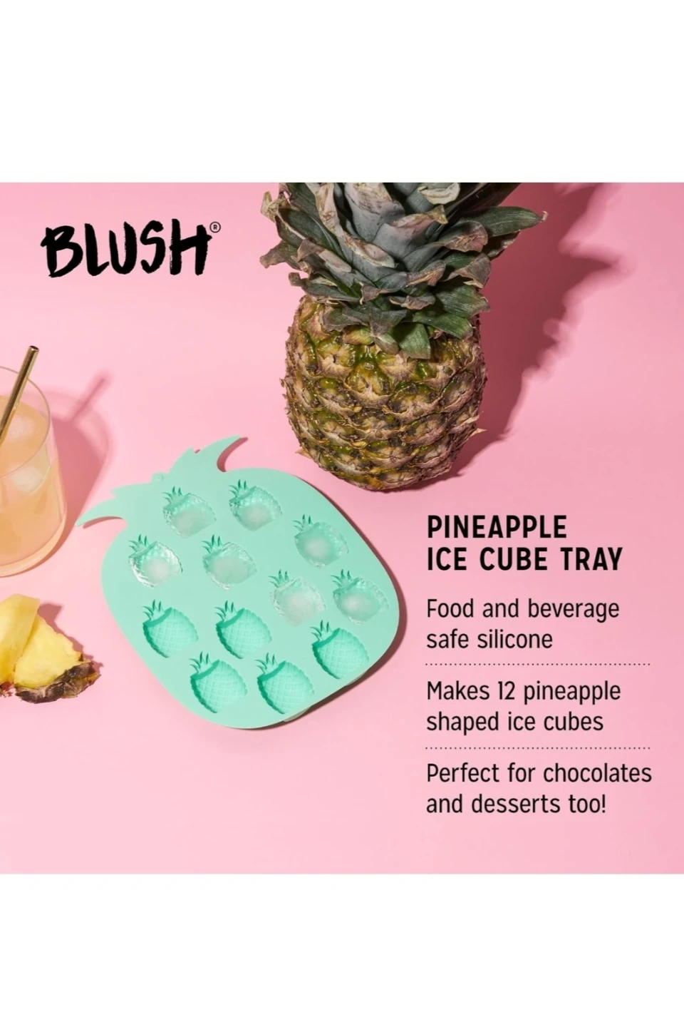 Blush Pineapple Ice Cube Tray
