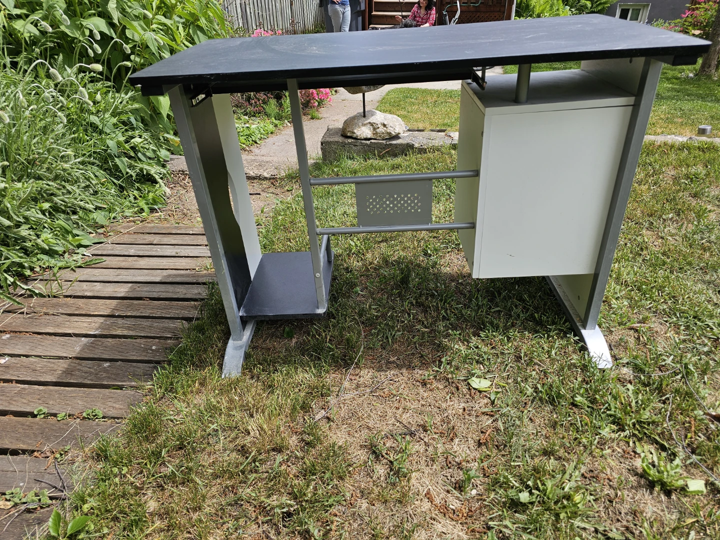 Compact Computer Desk with Storage - photo 2