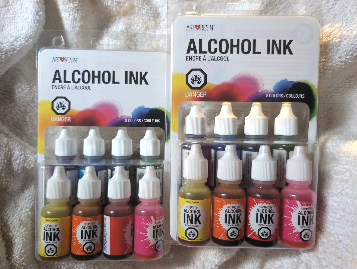 2- PACKS! ArtResin Alcohol Ink Set - 8 Colors NEW!!
