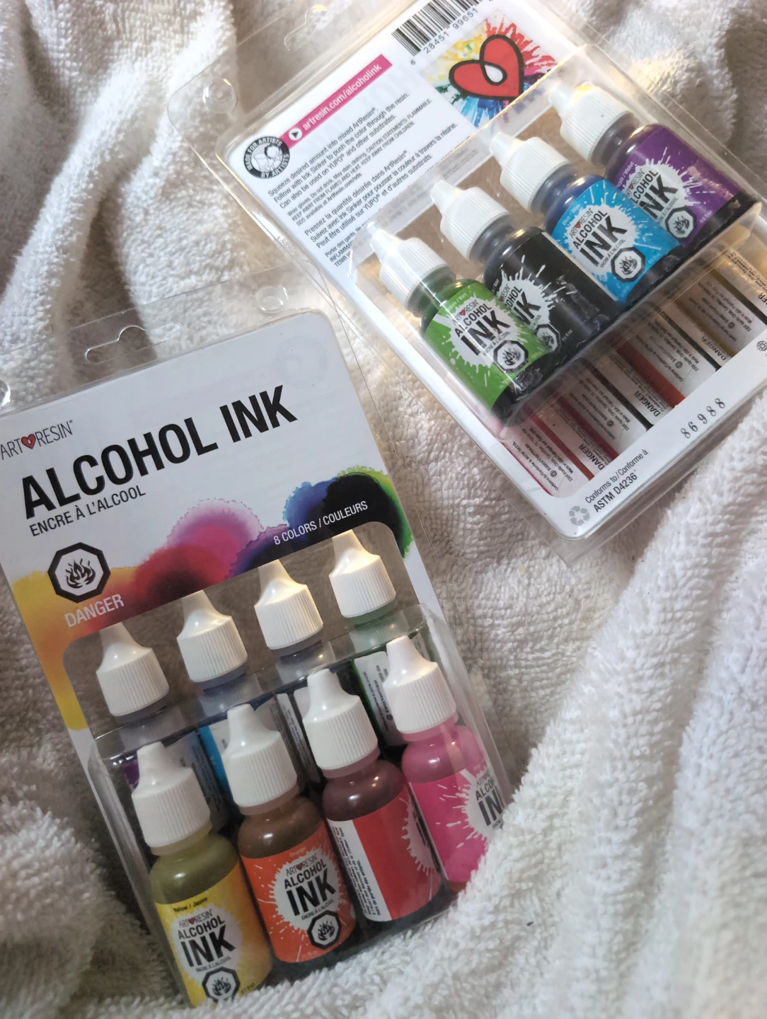 2- PACKS! ArtResin Alcohol Ink Set - 8 Colors NEW!! - photo 3
